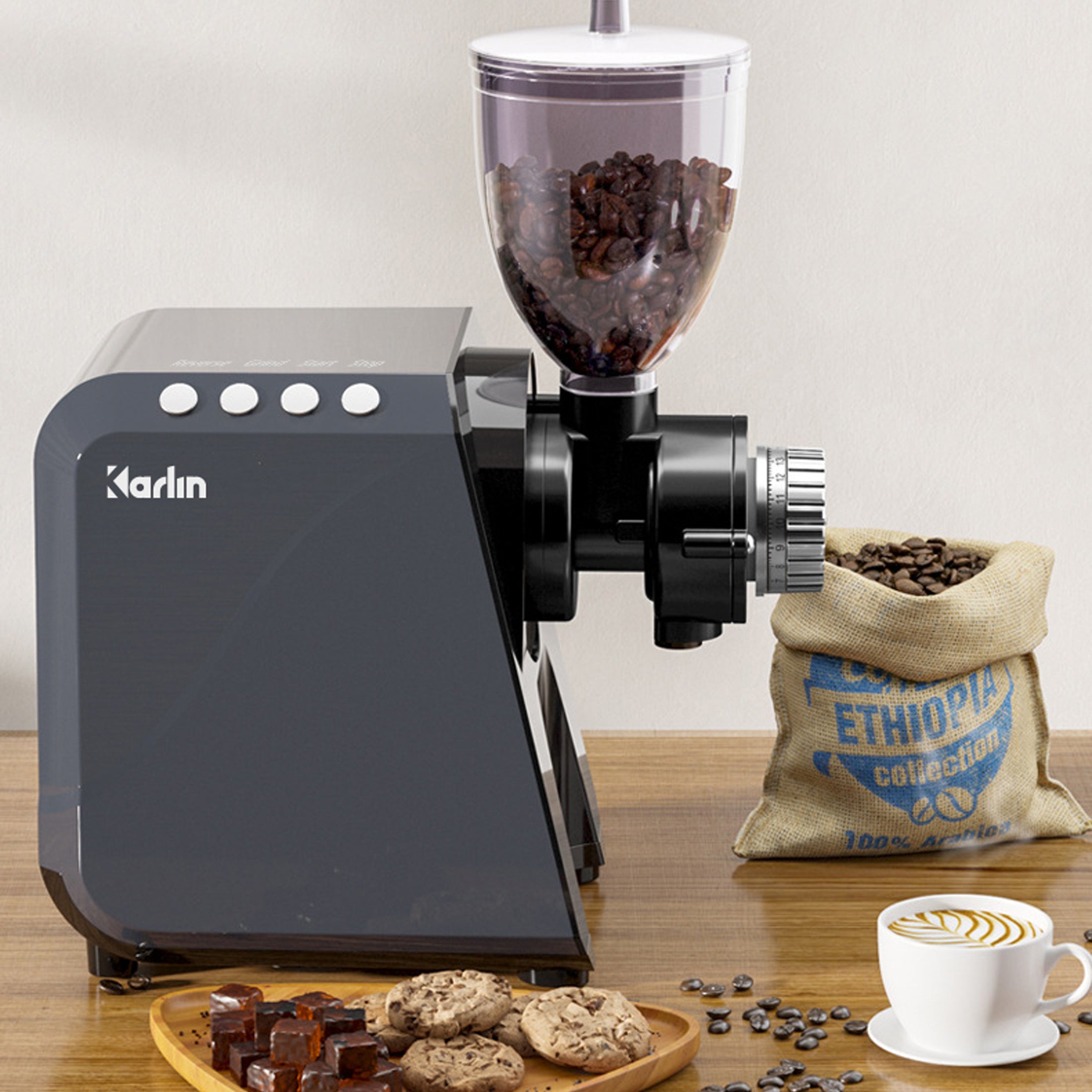 Máy Ép Chậm Trục Ngang KARLIN X5 - Ép Rau Củ - Kiệt Bã - Dễ Vệ Sinh - Đa Năng (xay cafe, làm mì sợi, thái củ quả, làm kem)