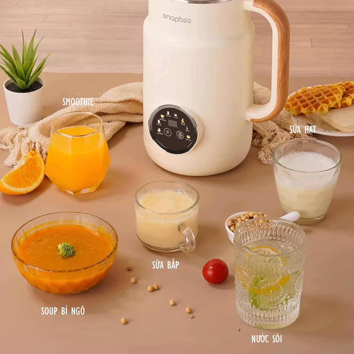 Máy Xay Nấu Đa Năng SNAPBEE CB1200 - Nhỏ Gọn - Đa Chức Năng - Cao Cấp - Chống Trào - Giá Tốt Nhất