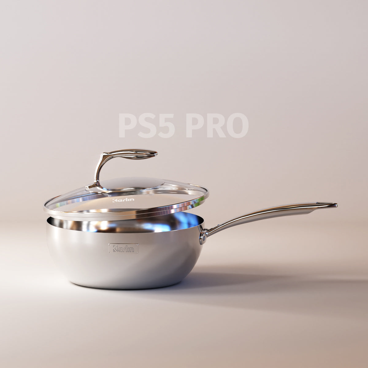 Chảo Karlin Chống Dính Tự Nhiên PS5 PRO - Đáy 5 Lớp - Kiểu Dáng Sang Trọng - Nấu Được Trên Mọi Loại Bếp